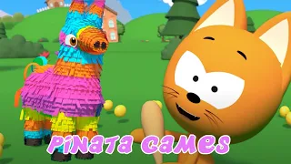MEOW MEOW KITTY GAMES 😸 PINATA GAMES 🤹‍♀️ Playing a game with KOTE