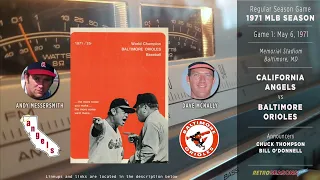 1971-May-06 • CAL/BAL • G1 • California Angels vs Baltimore Orioles - Baseball Radio Broadcast