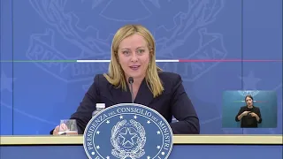 Consiglio dei Ministri n. 2, la conferenza stampa del Presidente Giorgia Meloni