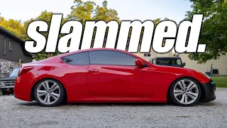 Slamming the $1,000 Genesis! - The BEST Coilovers!