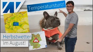 Schreckliche Augustprognose: Temperatursturz statt Hundstage! Unwetterwarnung heute Nachmittag!