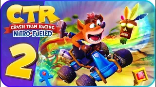 Crash Team Racing: Nitro-Fueled Part 2 (PS4) World 2 No Commentary
