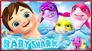 Mix-Baby Hai dü dü dü~ Sing mit Hai-familie | Tierlieder | Banana Cartoon Deutsch - Kinderlieder