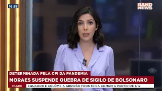 Moraes suspende quebra de sigilo de Bolsonaro