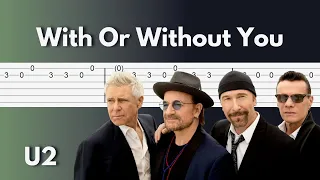 U2 - With Or Without You - Stunning Guitar Tab