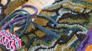 Rug Hooking Beginner How-To with recycled Wool Sweaters! Chop Shop Style!