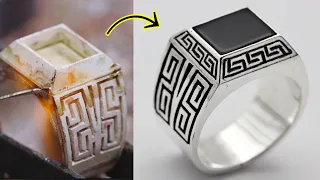 how it's made jewelry - greek key pattern jewelry