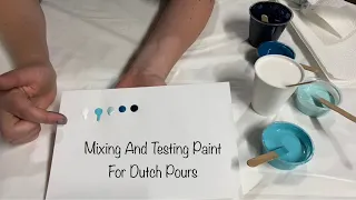 Testing For Dutch Pour Paint Consistency