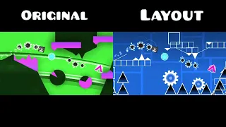 Original vs Layout | "Acu" by neigefeu | Geometry Dash 2.1