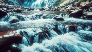 White Sound, Flowing Waterfall Stream, Forest Sound, Sleep, Study, Focus