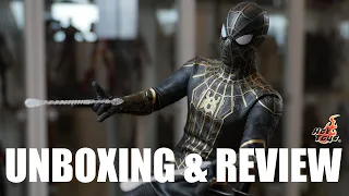 Hot Toys Spider-Man Black & Gold Suit | Spider-Man No Way Home | Unboxing & Review