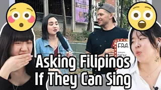 Asking Filipino Students If They Can Sing | Filipinos are good singer even student😳| Korean Reaction