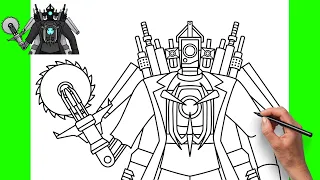 How to Draw UPGRADED TITAN CAMERAMAN | Skibidi Toilet | EASY