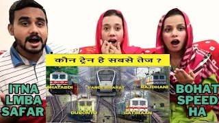 INDIAN 🇮🇳 TOP 5 Fastest Train || Pakistani Reaction || All Train 🔝