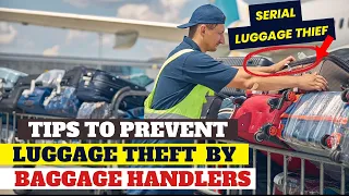 20 Ways to Prevent Baggage Handlers  from Stealing from Your Luggage | Serial luggage thief caught