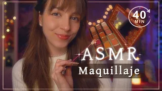 ASMR MAKEUP 🥀 Skin care, doing you makeup and hair brush 💤 ( ✓SUB