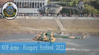 Hungarian Speical Forces power demo with helicopters/Különleges műveleti bemutató, Szolnok - 2022