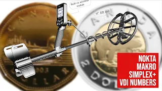 Nokta Makro Simplex+ | VDI Numbers | Most Valuable Canadian Coins