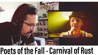 METALHEAD REACTS| Poets of the Fall - Carnival of Rust (Live w/ Lyrics)