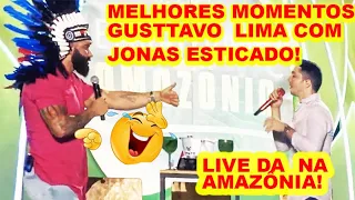 É HORA DE DAR BOAS RISADAS NA LIVE DO GUSTTAVO LIMA E JONAS ESTICADO NO RIO NEGRO NA AMAZÔNIA!