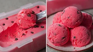 Watermelon Ice Cream Recipe | Refreshing Ice Cream Recipe | Homemade Watermelon Ice Cream | Yummy