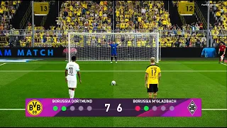 Borussia Dortmund vs Borussia M'Gladbach | Penalty Shootout | PES 2020 Gameplay PC