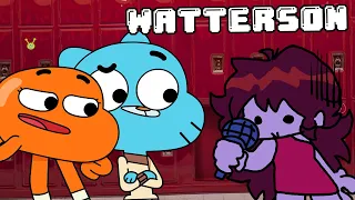 Watterson - Gumbal & Darwin Vs. Small GF (FNF GF Sings Watterson | The Amazing Funk of Gumball)