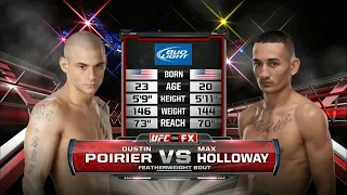 Dustin Poirier vs Max Holloway 1 Full fight 720p60