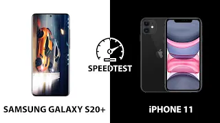 Speedtest Samsung Galaxy S20+ vs iPhone 11: Exynos 990 vs Apple A13 Bionic