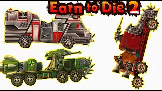 EARN to DIE 2 прохождение Зомби, ПОЖАРНАЯ МАШИНА, ГРУЗОВИК, ВОЕННЫЙ ТЯГАЧ