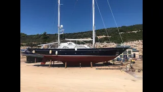 35 m MotorSailer Yacht For Sale PROJECT YACHT SOLD AS IS full walkthrough