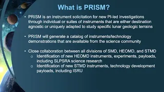 PRISM: Instrument call for Commercial Lunar Payload Services (CLPS)