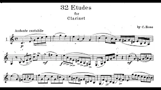 Rose 32 Etudes: No. 1 in C Major - Andante cantabile