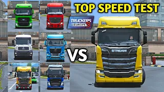 🚚TOP SPEED TEST Of All 7 Trucks In Truckers Of Europe 3 Version 0.28.7 by Wanda 🏕 | Truck Gameplay