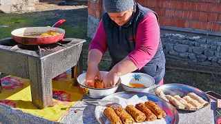 Fantastic Shawarma Doner kebab with Mushrooms / Azerbaijan Cuisine