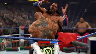 Eddie Guerrero British Bulldog Vs Yokozuna Batista Tag Team Match #tggauravbhai  #wwe2k23 #wwe2k24