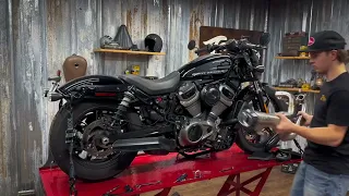 Two Brothers Harley Nightster RH975 Comp-S Exhaust Install & Sound Clip By: TC Bros.