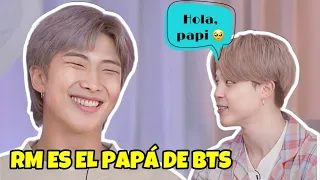 RM siendo el PAPÁ de BTS 🥹 ¡Son sus hijos CONSENTIDOS!🤣