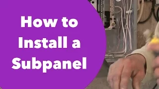 How to Install a Subpanel