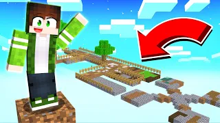 MINECRAFT em um bloco, mas agora é a ILHA TEX