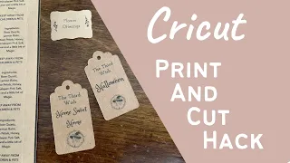 Cricut Print and Cut Hack! Print & cut on coloured paper! Hannah Spannah