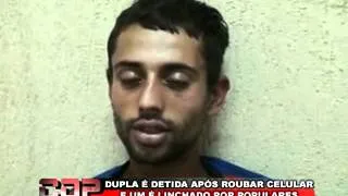 Dupla é detida após roubar celular e um é linchado por populares