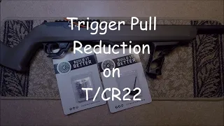 Thompson Center T/CR22 Trigger Job Reduced Trigger Pull ~ Installation of VC10TH VC10TT 10/22 Clone