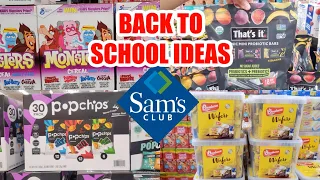 Sam's Club Back to school snacks LUNCH IDEAS SHOP WITH ME 2022