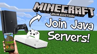 How to Join Java Minecraft Servers on Bedrock Consoles! PS4, PS5, Xbox, PE, Win10! Easy 2021 Method!