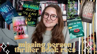 thriller book recommendations 2023 | my top 12 missing person thrillers