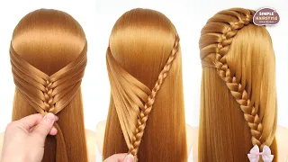 3 Different Open Hairstyle For Long Hair | Trendy Open Hairstyle For Party | Hairstyle For Girls