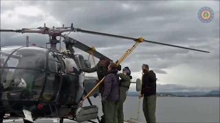 Belgian Alouette III aboard Godetia (A960)