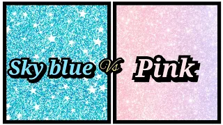 Pink💖 vs Sky blue 💙 dress 👗/nail💅/ heels 🩰/ cake 🎂 etc...