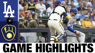 Dodgers vs. Brewers Game Highlights (8/16/22) | MLB Highlights